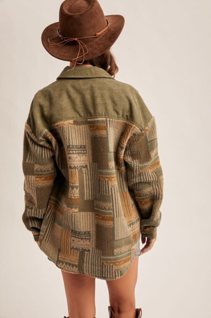 Hem & Thread Fleece & Corduroy Shacket