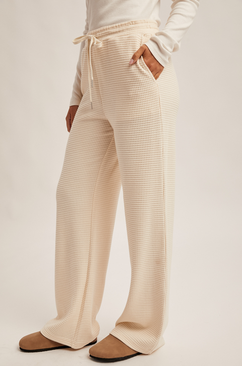 Hem & Thread Waffle Knit Lounge Pants