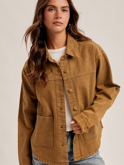 Hem & Thread Washed Canvas Jacket