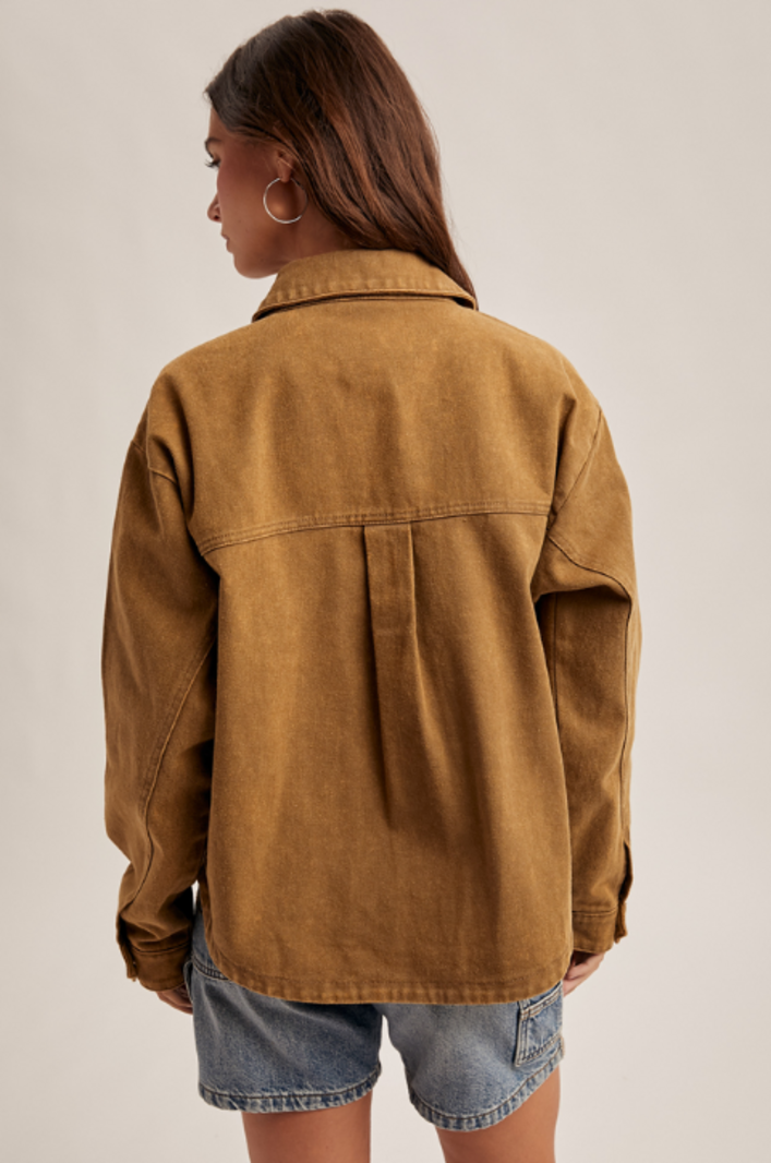 Hem & Thread Washed Canvas Jacket