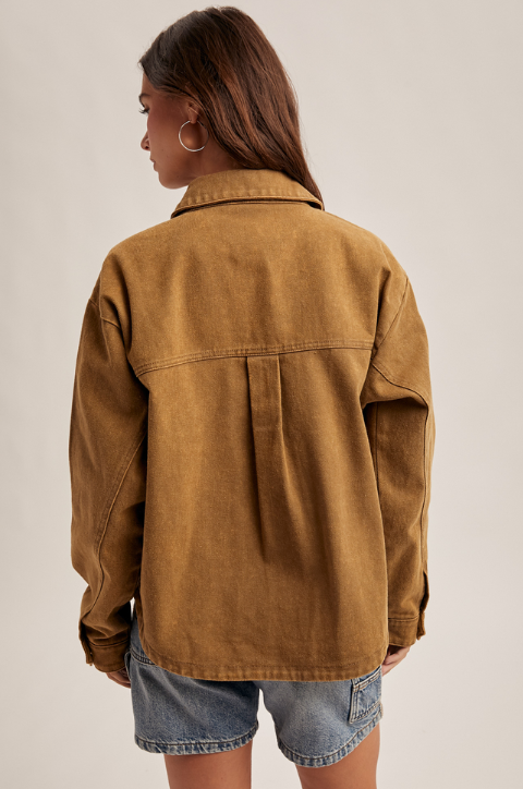 Hem & Thread Washed Canvas Jacket