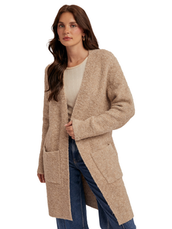 Hem & Thread Boucle Knit Duster