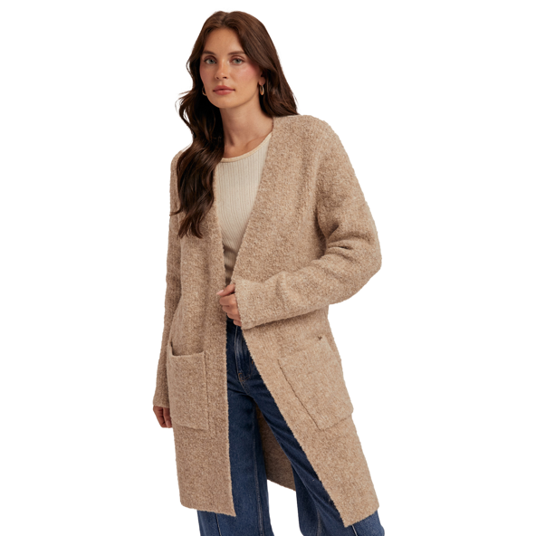 Hem & Thread Boucle Knit Duster