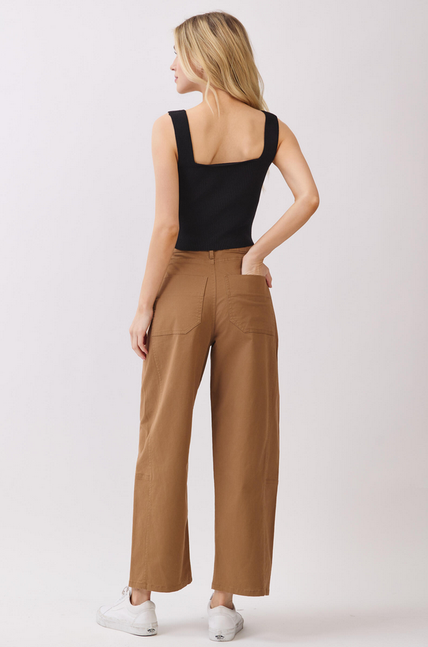 Final Touch Calista Twill Barrel Pants