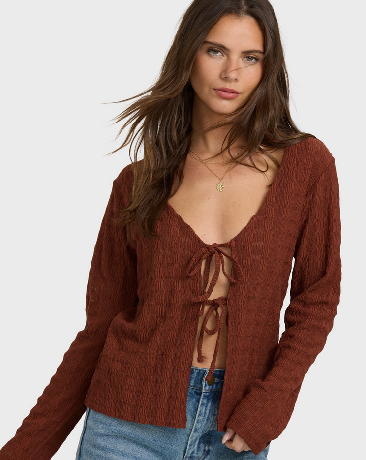 Billabong Havana Knit Tie Top