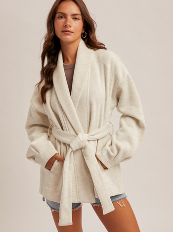 Hem & Thread Belted House Coat