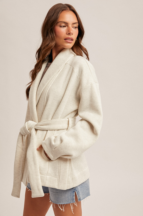 Hem & Thread Belted House Coat