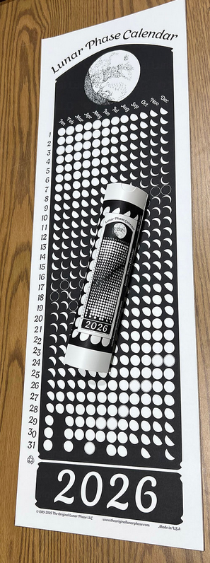 The Original Lunar Phase 2026 Lunar Phase Calendar