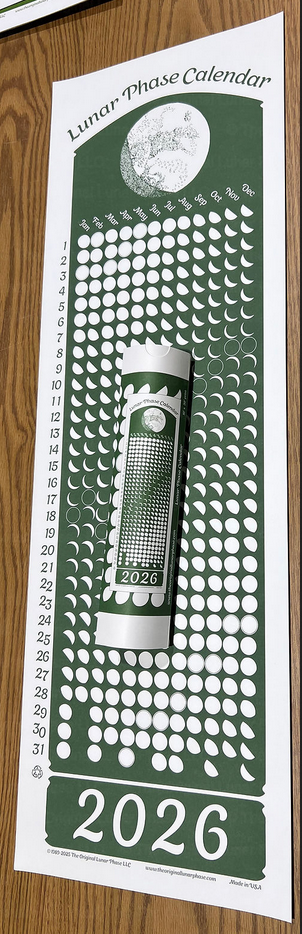 The Original Lunar Phase 2026 Lunar Phase Calendar