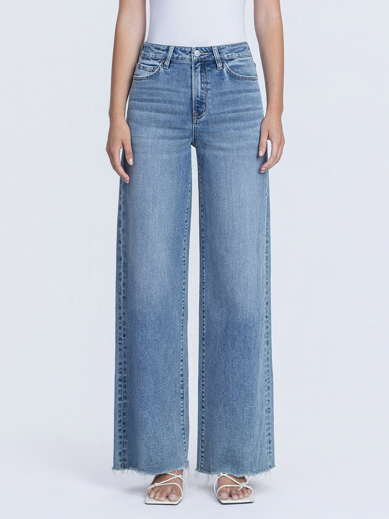 Flying Monkey Super High Rise Wide Leg Jeans