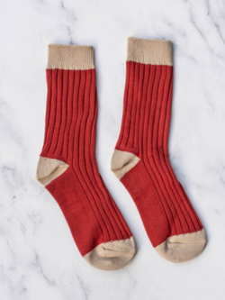 Tiepology 2 Tone Jacquard Casual Socks