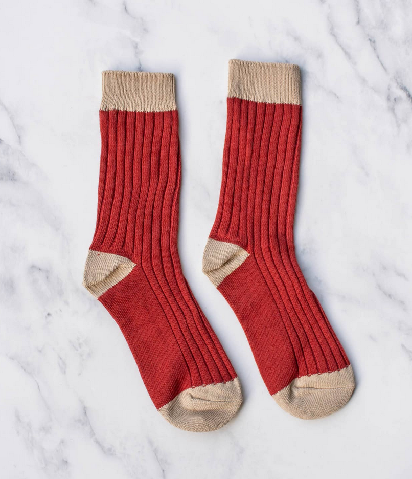 Tiepology 2 Tone Jacquard Casual Socks