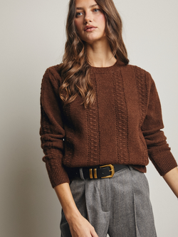 Listicle Cable Stitch Sweater