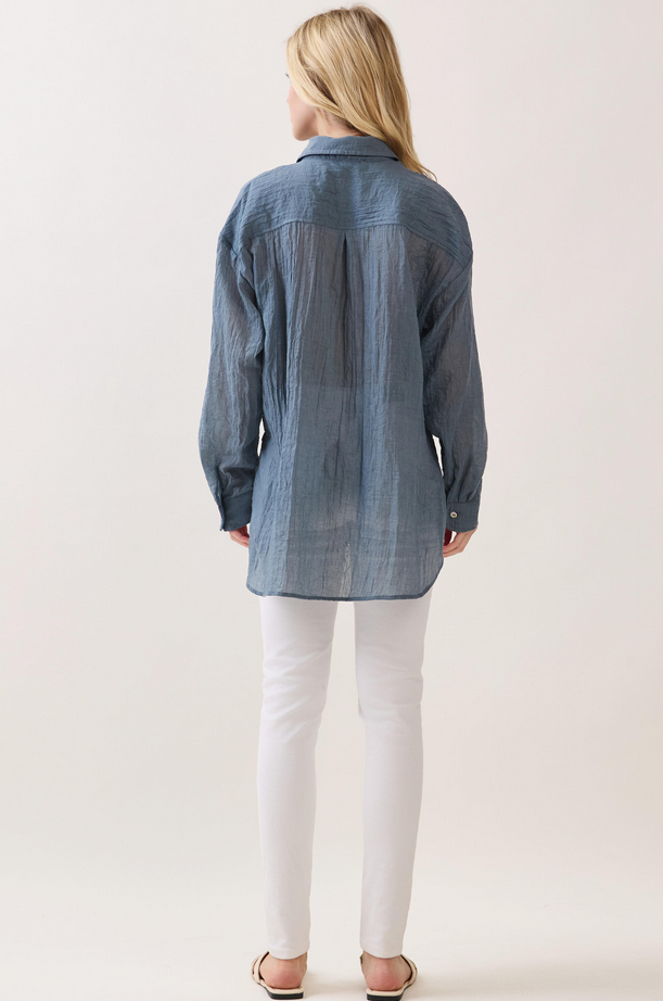 Final Touch Light Weight Button Up