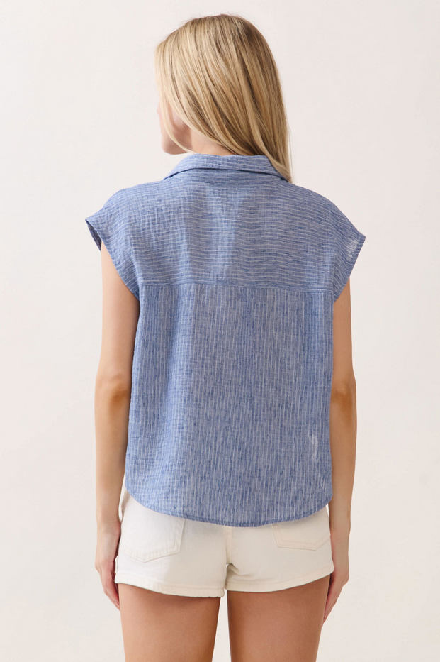 Final Touch Striped Box Blouse