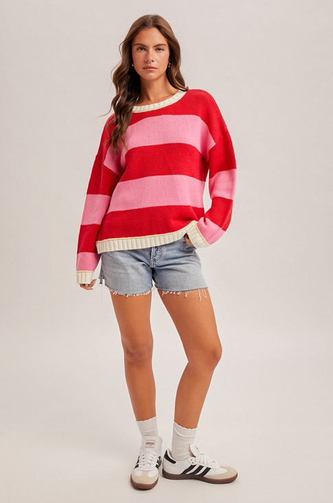 Hem & Thread Bold Stripe Pullover