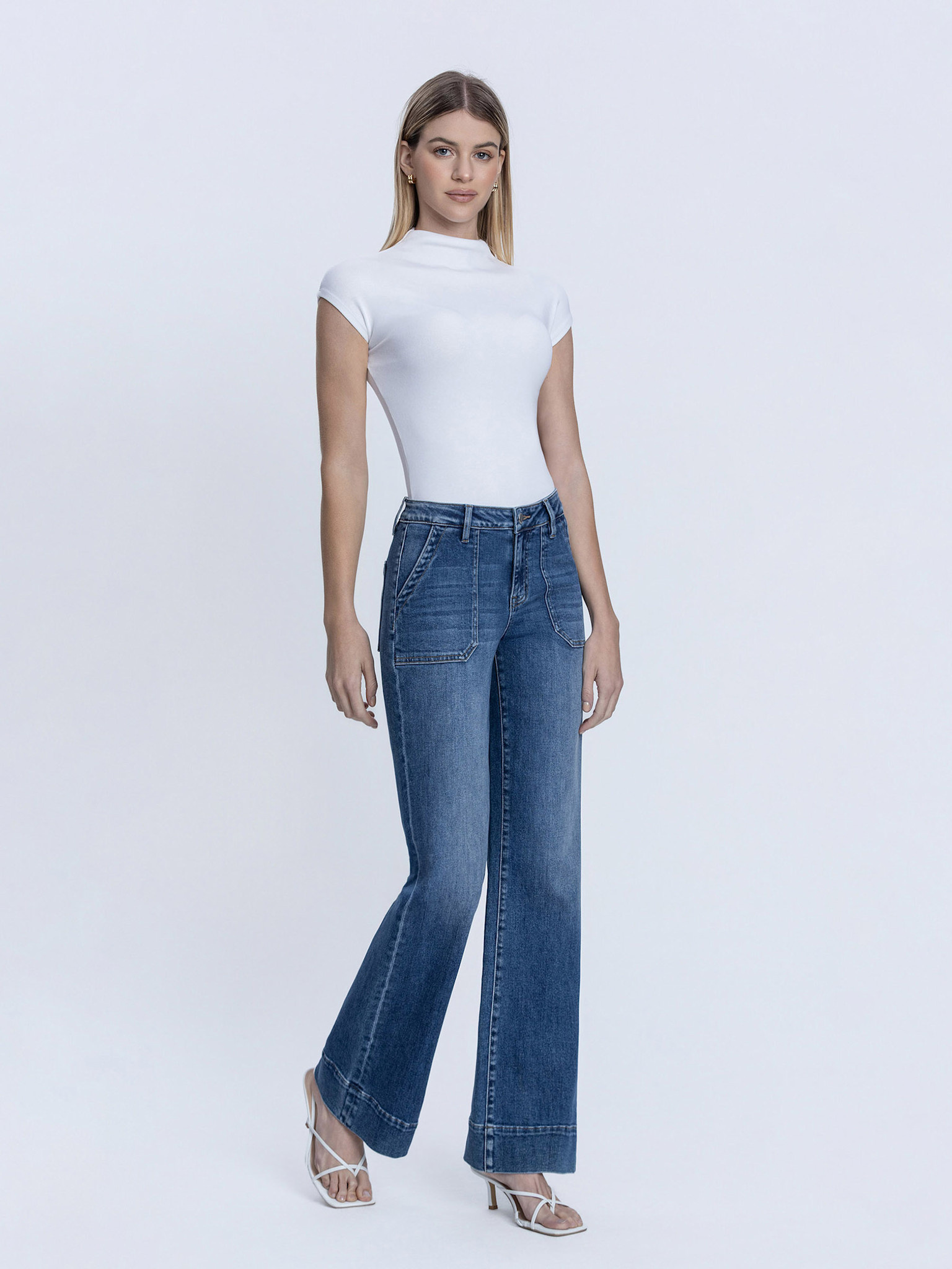 Flying Monkey High Rise Vintage Flare Jeans