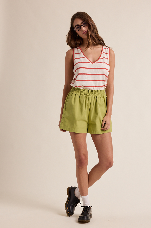 Wishlist Relaxed Stripe V-Neck Tank