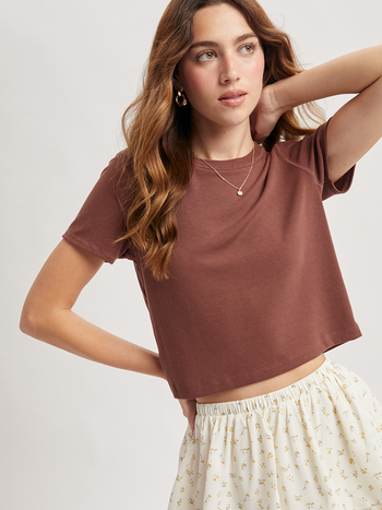 Wishlist Ribbed Baby Tee