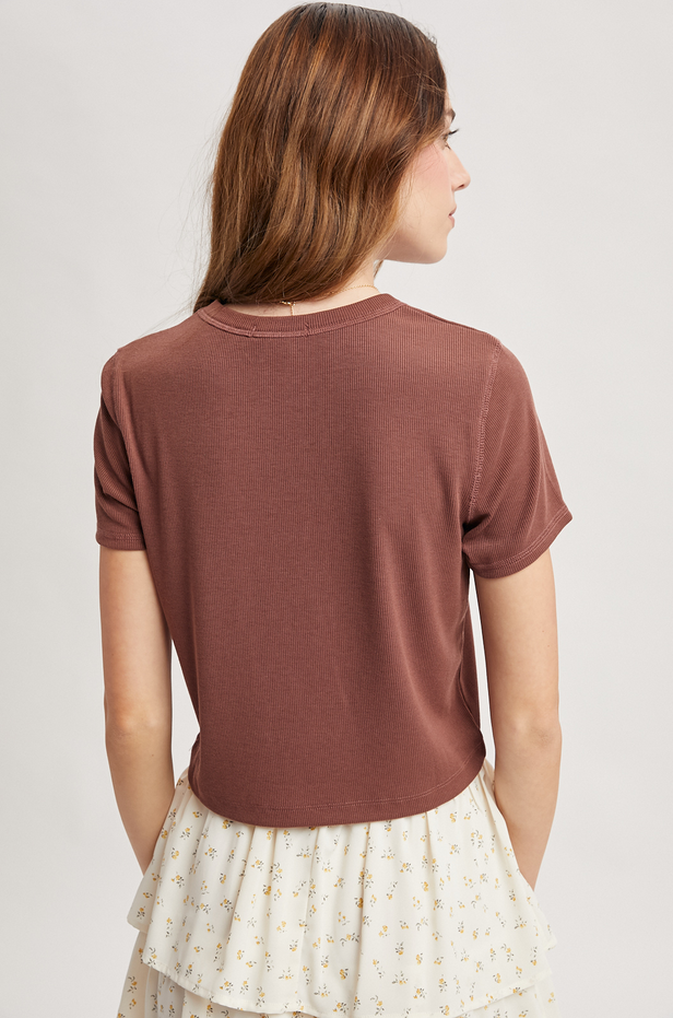 Wishlist Ribbed Baby Tee