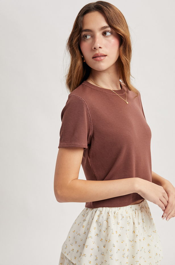 Wishlist Ribbed Baby Tee