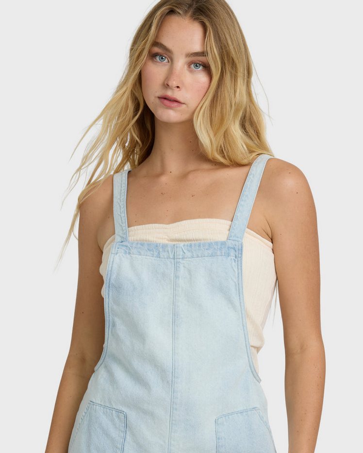 Billabong Beach Crush Denim Overalls
