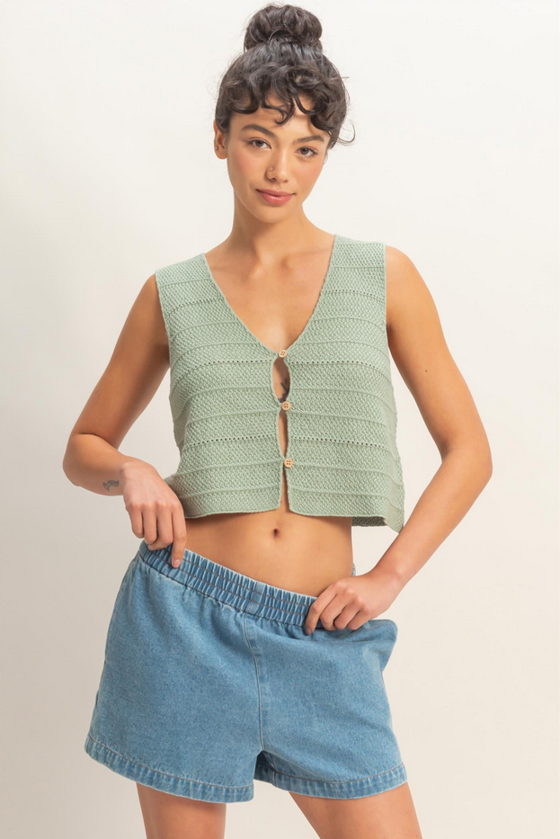 HYFVE Relaxed Crochet Vest