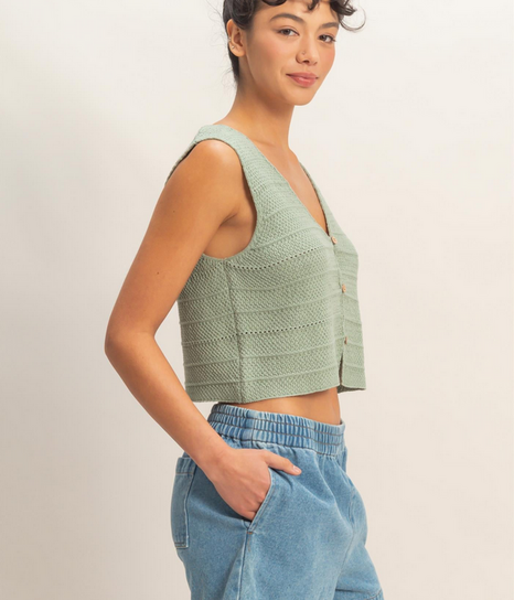 Rip Curl Catalina Island Knit Vest - Fringe Boutique
