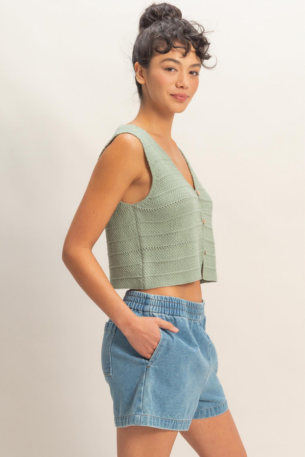 HYFVE Relaxed Crochet Vest
