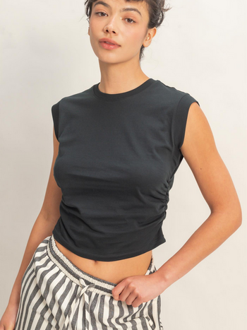 HYFVE Ruched Side T-Shirt