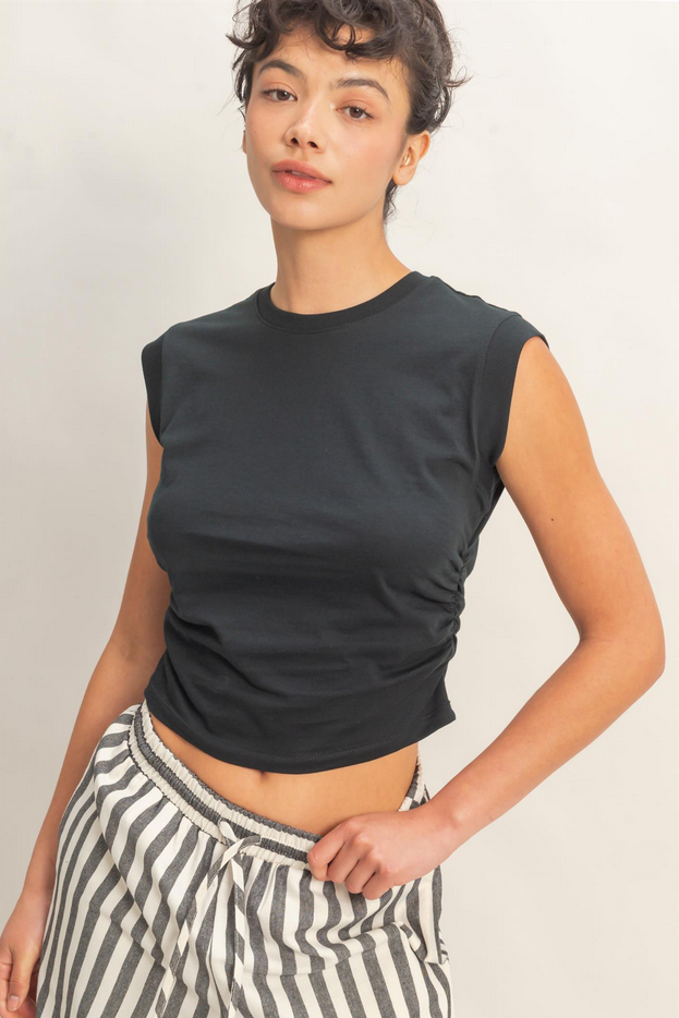 HYFVE Ruched Side T-Shirt