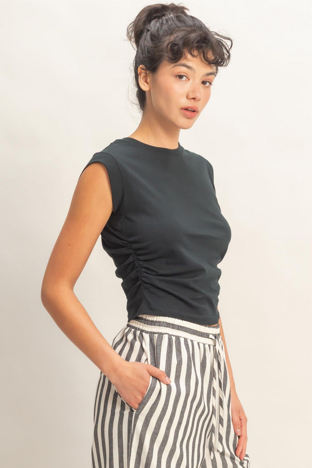 HYFVE Ruched Side T-Shirt