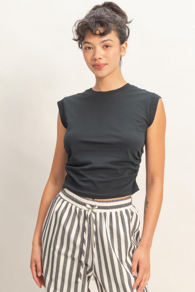 HYFVE Ruched Side T-Shirt