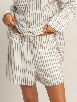 HYFVE Striped Drawstring Shorts