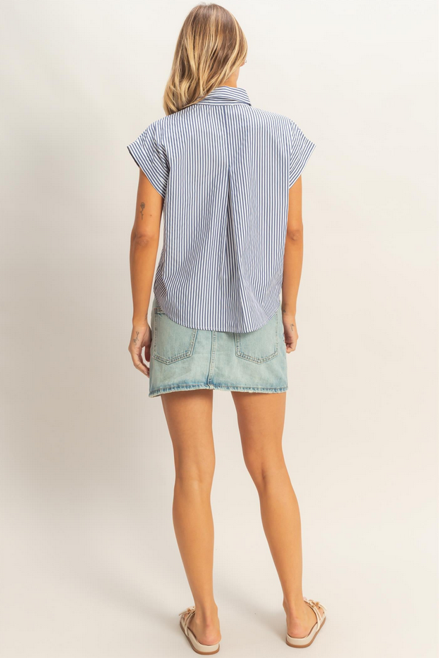 HYFVE Mixed Pinstripe Button Up