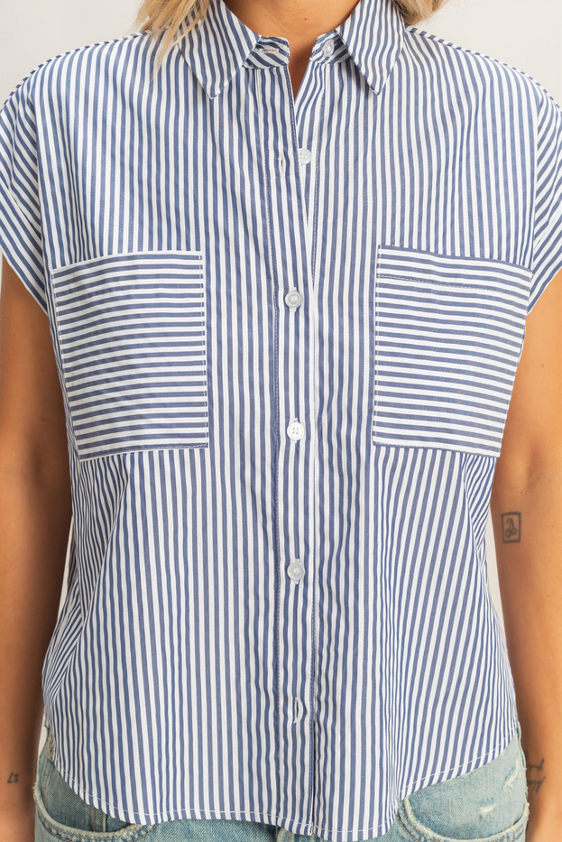 HYFVE Mixed Pinstripe Button Up