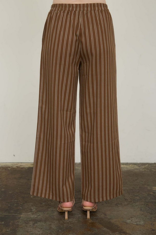 Blu Pepper Double Stripe Wide Leg Pants