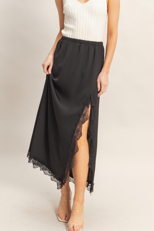 HYFVE Lace Trim Slip Skirt