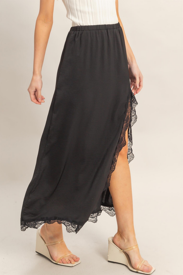 HYFVE Lace Trim Slip Skirt