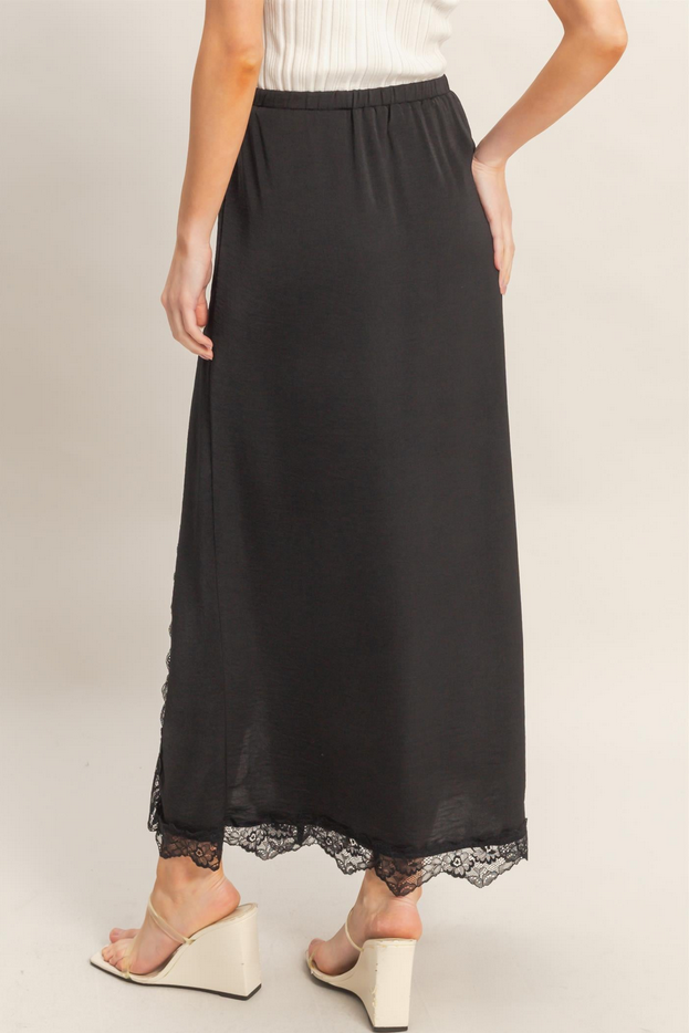 HYFVE Lace Trim Slip Skirt