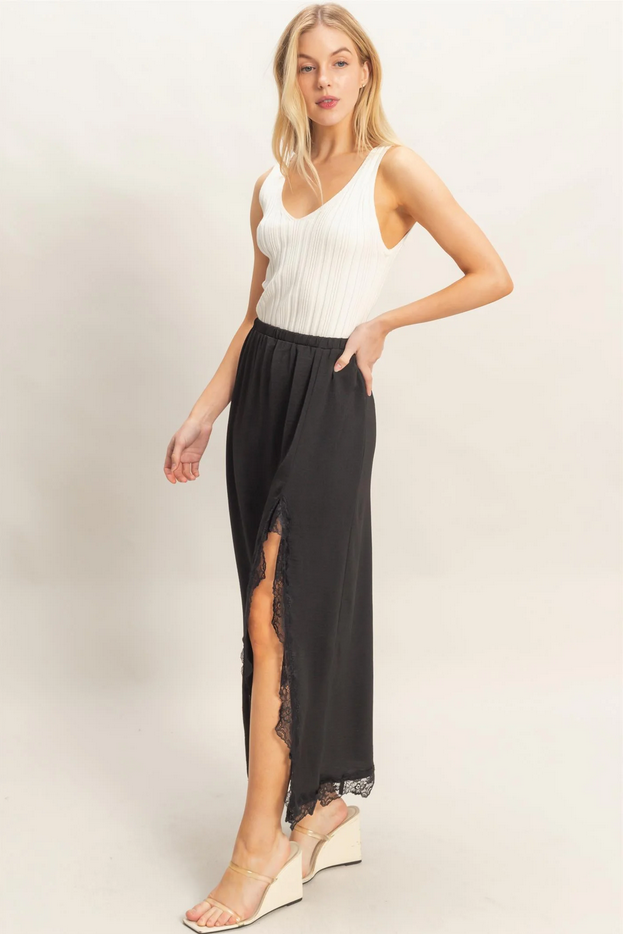 HYFVE Lace Trim Slip Skirt