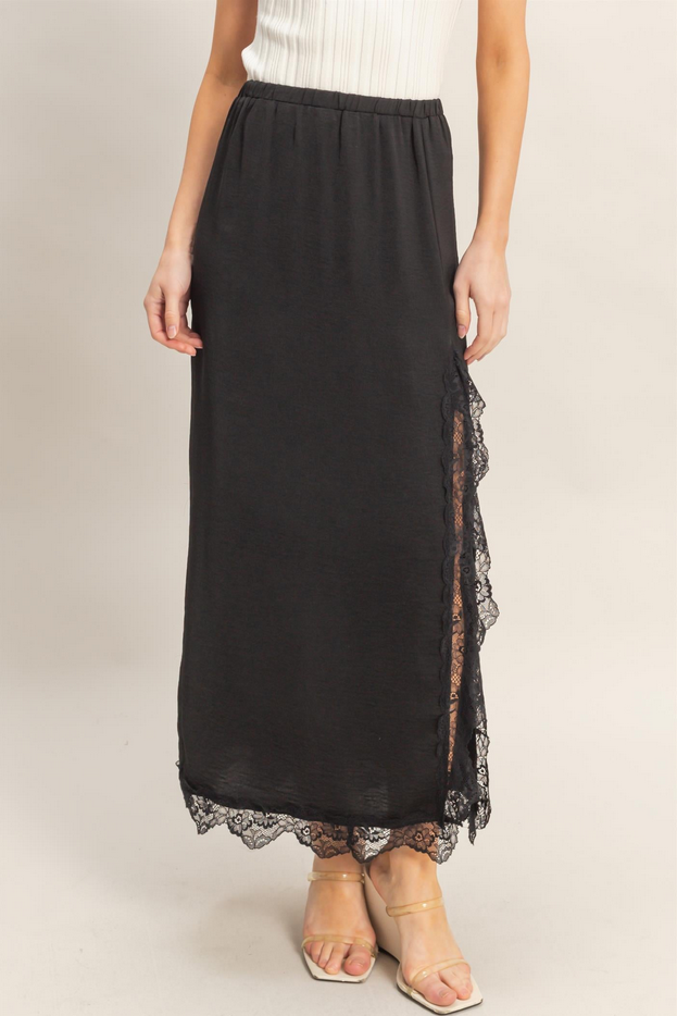 HYFVE Lace Trim Slip Skirt