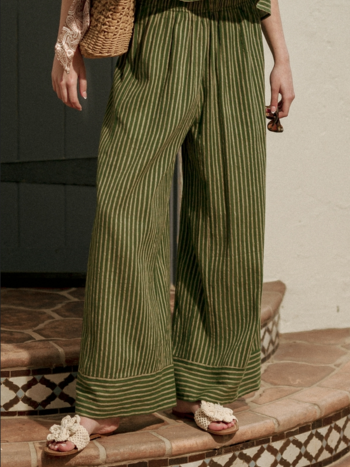 Miou Muse Striped Wide Leg Pants