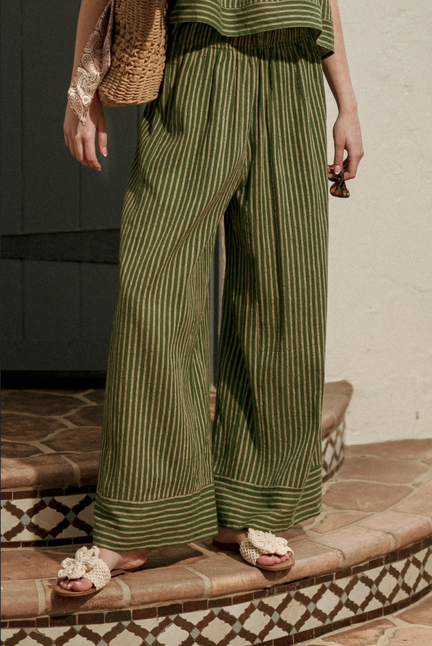 Miou Muse Striped Wide Leg Pants