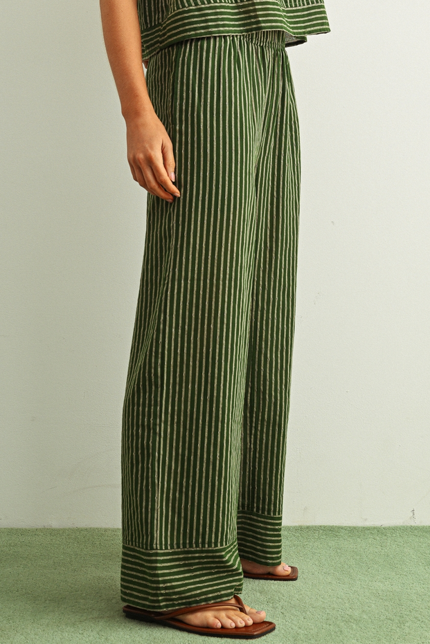 Miou Muse Striped Wide Leg Pants