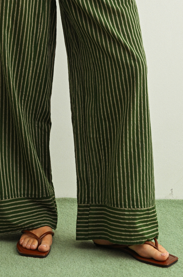 Miou Muse Striped Wide Leg Pants