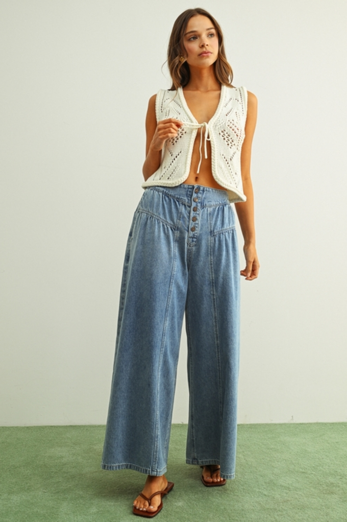 Miou Muse Twister Knit Vest - Fringe Boutique