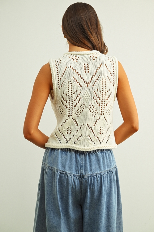 Miou Muse Twister Knit Vest