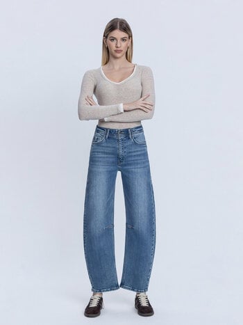 Flying Monkey Super High Rise Barrel Jeans