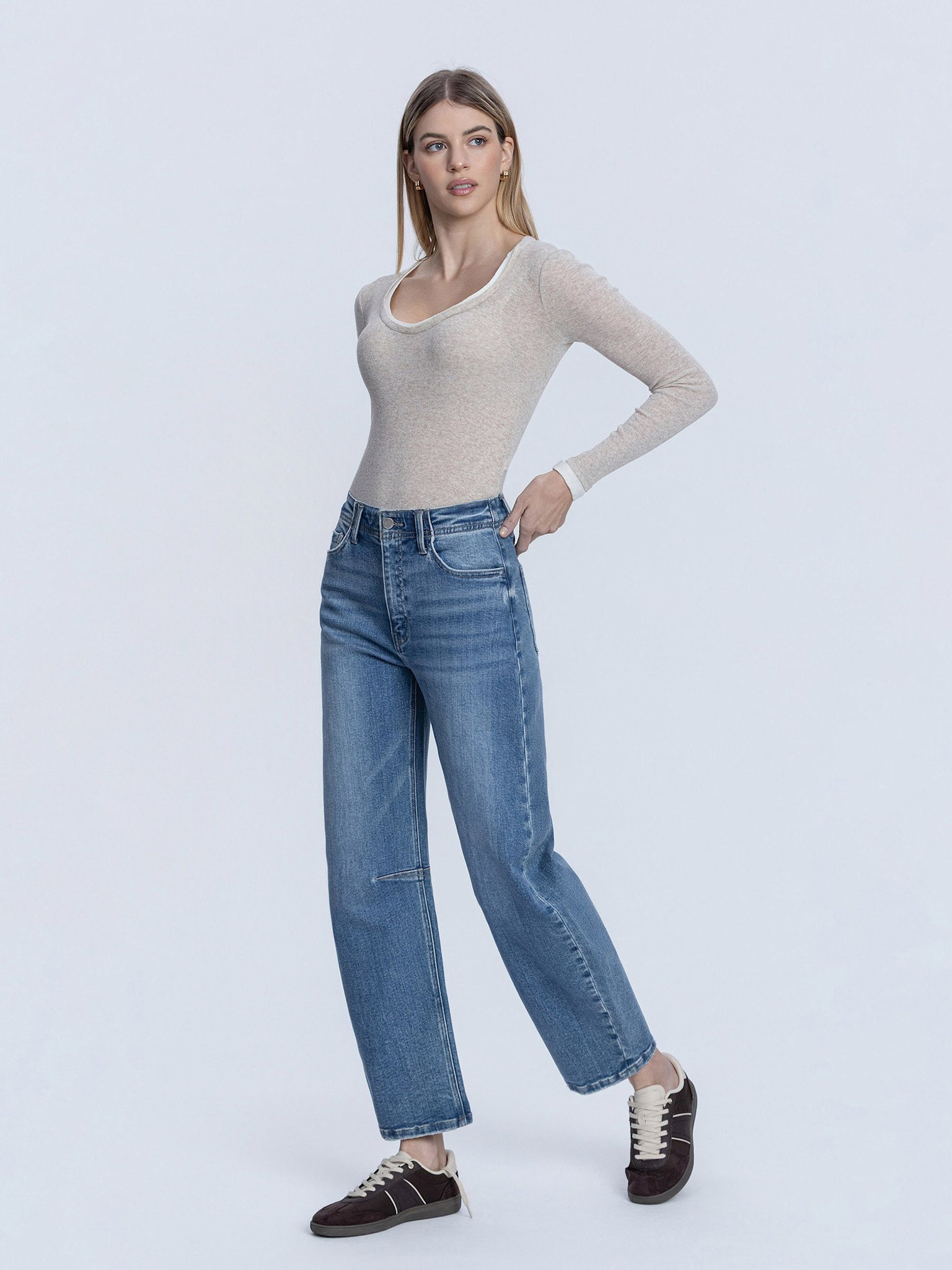 Flying Monkey Super High Rise Barrel Jeans